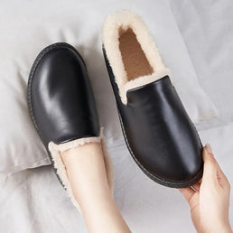 Woman's Warm Leather Shoes