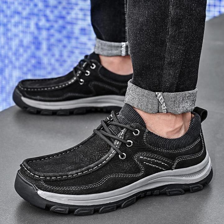 Men Casual Lace-up Non-slip Outdoor Shoes