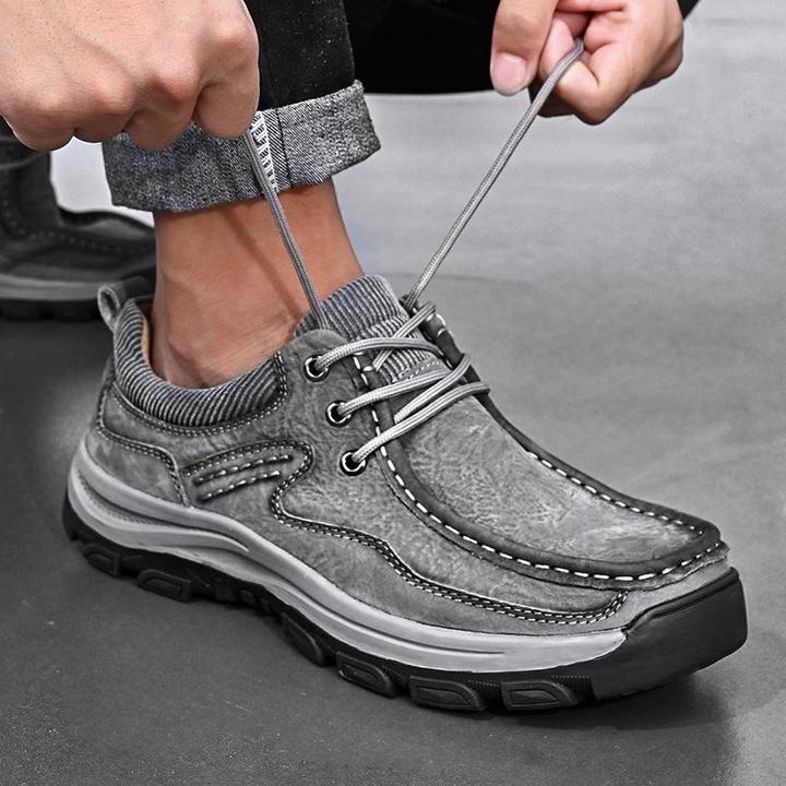 Men Casual Lace-up Non-slip Outdoor Shoes