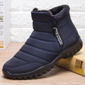 Men's Waterproof Warm Cotton Zipper Snow Ankle Boots  ( HOT SALE !!!-60% OFF For a Limited Time )